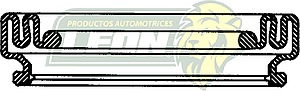 CUBREPOLVO P/PISTON VW BEETLE 07-10, PASSAT 06-09, GOLF 2005, G.M. EQUINOX 07-17, CAPTIVA 12-15, CORVETTE 97-13, PONTIAC TORRENT 07-08, CADILLAC XLR 04-09, SCION FR-S 13-15, SUBARU BRZ 13-20, VOLVO S60 11-18, V60 15-18, XC60 10-17, XC70 08-16, S80 07-16, 940 SERIES 91-96, 740 SERIES 85-92 R.D. Y R.T. ØE: 2.040”, ØI: 1.220”, TIPO: