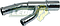 TUBO DEL MULTIPLE DE ADMISION NISSAN TSURU III 4C. 1.6L 98-17 (914001, 120-503, 14001-F4301, TRN4102)