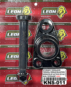 KIT DE BRAZO Y TORNILLO DE TORSION “ESTRIADOS” o TORQUE DELANTERO NISSAN PK-UP 4x2 79-08, D21 4x2 86-94, 4x4