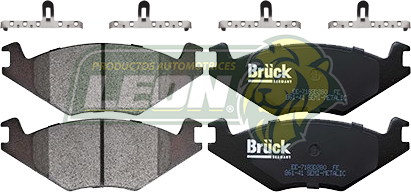 BALATA F.D. VW JETTA A2 1.8L 88-92, GOLF A2 1.8L 88-92, ATLANTIC 1.8L 81-87, CARIBE 1.8L 77-87 (15.3 mm,) (SEMIMETALICA) R.D. (INCLUYE 4 SEGUROS)