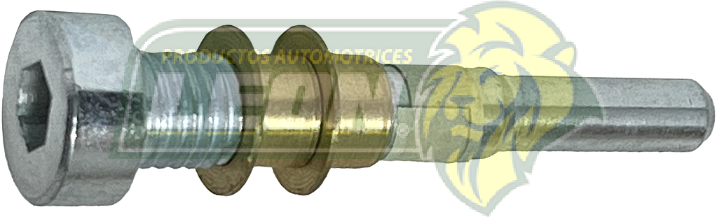 PERNO PUERTA PEUGEOT 106, 205, 206, 207, 309, 405, 407, 605, 607, 806, 807 7.3x6x58 mm CON CUERDA 9x1.25 mm Y BUJES DELGADOS ALLEN 6 mm