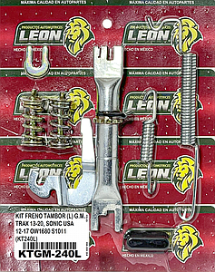 KIT FRENO TAMBOR (L) G.M. TRAX 13-20, SONIC USA 12-17 OW1680 S1011 (KT240L)