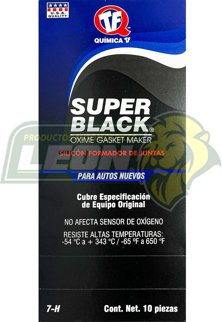 SILICON NEGRO RTV “SUPER BLACK” CONT. NETO 85 g.