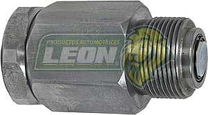 VALVULA REPARTIDORA DE PRESION LIQUIDO DE FRENOS RESIDUAL NISSAN TSURU III 92-11 ORIGINAL JAPONESA Y NACIONAL CUERDA FINA EXT. 18x1.50 mm, INT 10x1.0 mm. “LADO BOMBA”