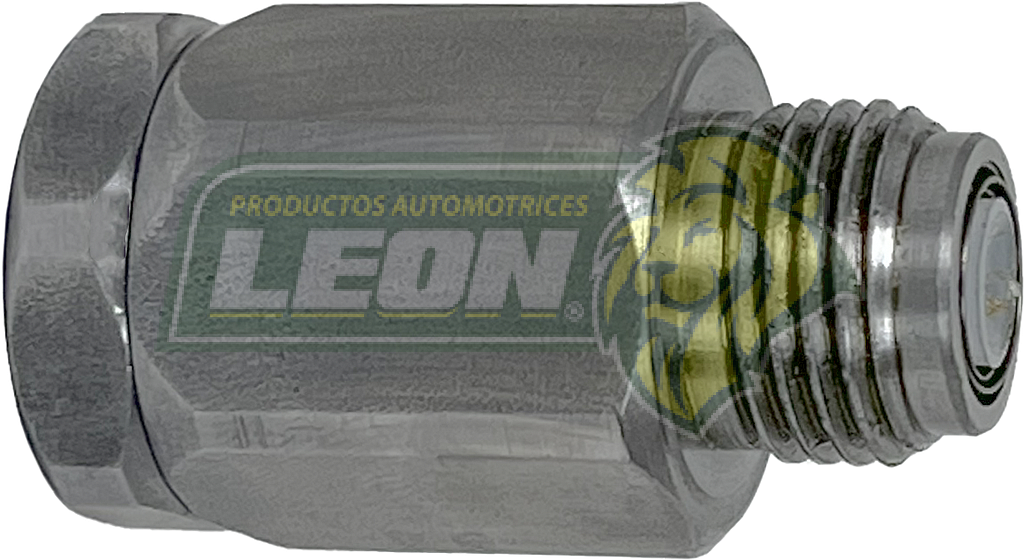 VALVULA REPARTIDORA DE PRESION LIQUIDO DE FRENOS RESIDUAL NISSAN TSURU III 92-11 IMPORTADAS NO ORIGINAL CUERDA STD. EXT. 16x1.50 mm, INT. 10x1.0 mm. “LADO BOMBA”