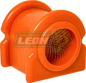 GOMA BARRA ESTABILIZADORA DODGE CALIBER 07-12, JEEP JOURNEY 09-20, COMPASS 07-17, PATRIOT 07-17 (140604, 3039095, 30-155, 5105103AB, BACALT24MM) ØI: 24.67 mm, H: 37.94 mm, L: 34.08 mm, AN: 42.06 mm, TRASERA NARANJA
