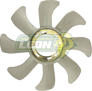 VENTILADOR NAILON FORD RANGER 4C. 2.3L 90-95 8 ASPAS ROTACION DERECHA CENTRO DE METAL UNIVERSAL PARA TODO TIPO DE FAN CLUTCH ØI: 11.1 cm, ØE: 42 cm TIPO ORIGINAL