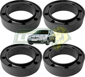 AUMENTO DE RESORTE P/AMORTIGUADOR UNIVERSAL CERRADO 1” 1/2 DE ALTURA (7 HOYOS) HULE NEGRO (KIT c/4 pzas.)