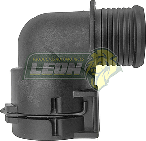 CONECTOR CALEFACCION ENTRADA G.M. SONIC 1.4L TURBO 12-20, 1.6L 11-17, TRAX 1.8L 13-20, CHRYSLER 200 2.4L 15-17, JEEP CHEROKEE 2.4L 14-18 (96958300, 95078634, 52014624AA, 120-006) “CODO 90°