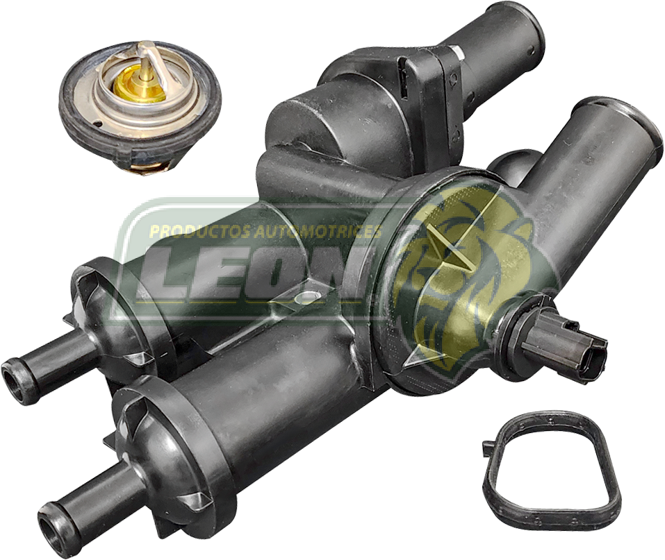 TOMA AGUA CHRYSLER 200 2.4L 11-14, SEBRING 2.4L 08-10, DODGE AVENGER 2.4L 08-14, CALIBER 1.8L 07-09, CALIBER 2.0L 08-12, CALIBER 2.4L 08-12, JOURNEY 2.4L 09-20, JEEP COMPASS 2.0L 07-15, COMPASS 2.4L 07-17, PATRIOT 2.0L 07-17, PATRIOT 2.4L 07-17 (2 TERMOSTATOS Y SENSOR INCLUIDO) (100-022) LEON IMPORTACION