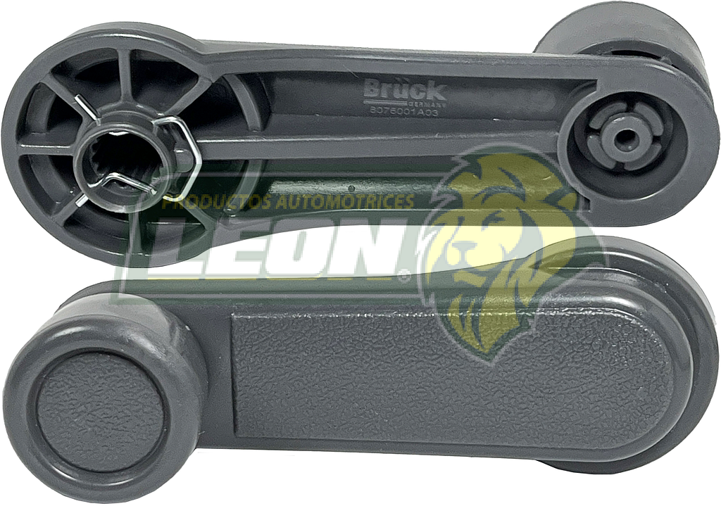 MANIJA ELEVAR NISSAN TSURU III 92-17, D21 94-08, TSURU II 88-91, TSURU I 84-87 1.5L, c/SEGURO ALAMBRE (GRIS)