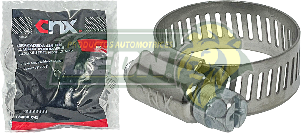 ABRAZADERA SINFIN 2” 1/2 - 3” 1/4