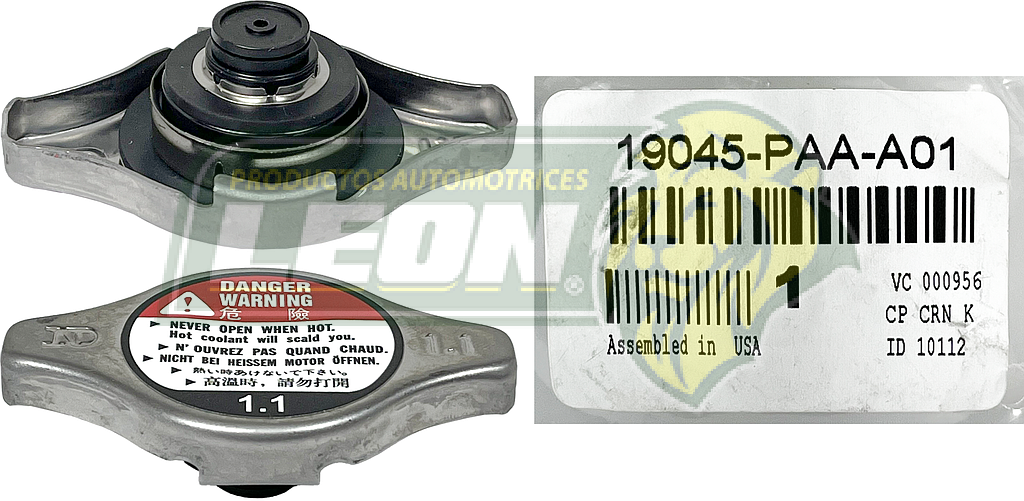 TAPON RADIADOR ACURA CL 2.2, 3.0, 3.2L 97-03, ILX 1.5L, 2.0, 2.4L 13-15, INTEGRA 1.8L 94-01, MDX 3.5L, 3.7L 01-15, NSX 3.0L, 3.2 L00-05, RL 3.5L, 3.7L 96-12, TL 2.5, 3.2, 3.5, 3.7L 95-14, TSX 2.4L, 3.5L 04-14, HONDA CIVIC 1.3, 1.5, 1.6, 1.7, 1.8, 2.0, 2.4L 92-15, CIVIC DEL SOL 1.5, 1.6L 93-97, CR-V 2.0, 2.4L 97-14, 1,5L, CROSSTOUR 2.4, 3.5L 12-14, INSIGHT 1.3L 10-14, ODYSSEY 2.2, 3.5L 95-15, RIDGELINE 3,5L 06-14, S2000 2.0L, 2.2L 00-09, ISUZU AMIGO2.2L 99-00, RODEO 2.2L 98-03, RODEO SPORT 2.2L 01-03, LEXUS ES300 3.0L 92-95, ES300H 2.5L 13-14, MAZDA 626 2.0, 2.5L 00-02 , MIATA 1,8L 1999, PROTEGE 1.6, 2.0L 01-03, MITSUBISHI ECLIPSE 2.4, 3.0, 3.8L 01-12, GALANT 2.4, 3.0, 3.8L 01-11, SUBARU TRIBECA 3.0L 2006, SUZUKI AERIO2.0L, 2.3L 02-07, GRAND VITARA 2.5, 2.7L 99-05, SIDERICK 1.6, 1.8L 94-98, VITARA 1.6, 2.0, 2.5L 99-04, TOYOTA 4runner 4.0, 4.7L 03-09, AVALON 3.5L 05-09, CAMRY 2.4L, 2.5, 3.0, 3.5L 92-93, FJ CRUISER 4.0L 07-09, ECHO 1.5L 00-05, FJ CRUISER 4.0L 07-09, HIGHLANDER 2.4L, 3.3L, 3.5L 01-09, RAV4 2.0, 2.4, 3.5L 98-06, SIENNA 3.5L 07-08, SOLARA 2.4L, 3.3L 02-08, SUPRA 3.0L 93-98, TACOMA 2.7L, 4.0L 05-09, TUNDRA 4.0, 4.7, 5.7L 05-09, VENZA 2.7, 3.5L 09-10, ARIS 1.5L 07-09