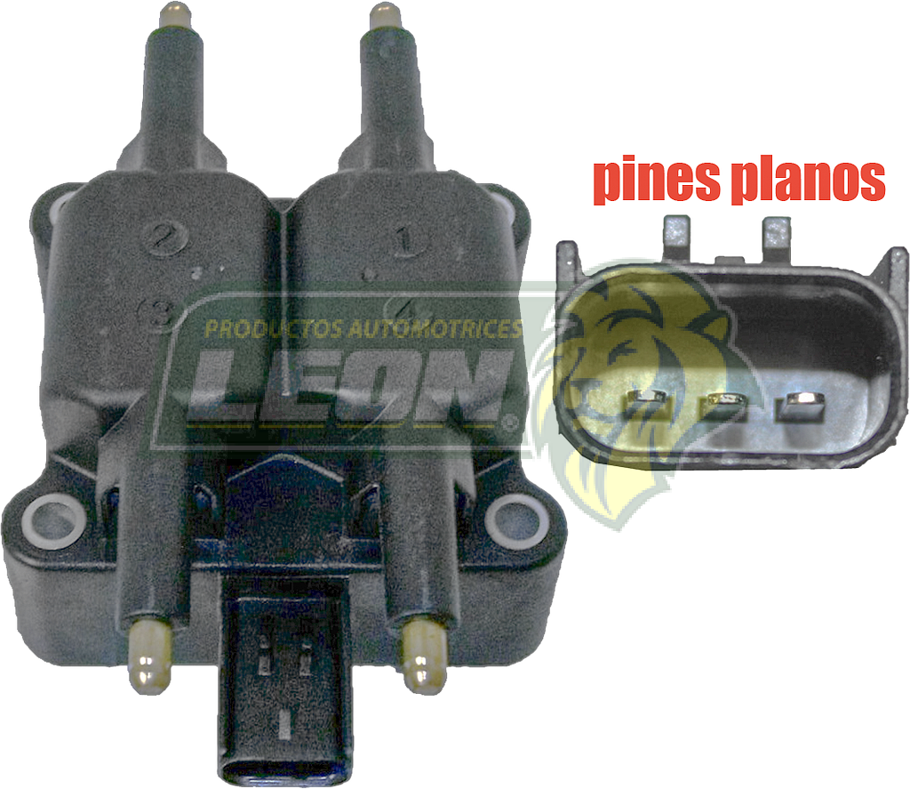 BOBINA ENC. DODGE NEON L4 2.0L 95-05, 2.0L 95-01, RAM 1500 V10 8.3L 04-06, RAM 2500 V10 8.0L 97-03, RAM 3500 V10 8.0L 97-03, STRATUS L4 2.0L 95-00, 2.4L 95-06, AVENGER V6 2.5L 95-99, GRAND CARAVAN L4 2.4L 96-97, CRYSLER CIRRUS L4 2.0L 95-00, 2.4L 95-06, V6 2.5L 95-00, 2.7L 01-02, PT CRUISER L4 2.4L 01-10, SEBRING L4 2.0, 2.4L 95-06, V6 2.7, 3.0L 96-06, VOYAGER L4 2.4L 96-03, V6 3.0, 3.3L 00-03, BREEZE L4 2.0, 2.4L 96-00, MITSUBISHI ECLIPSE L4 2.4L 97-99, JEEP WRANGLER L4 2.4L 03-06, LIBERTY L4 2.4L 02-05 (PUNTAS PLANAS)