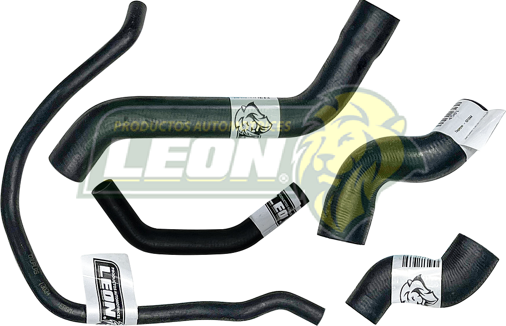 MANGUERAS MOLDEADAS DE ENFRIAMIENTO G.M. CHEVY 1.4, 1.6L 94-13 (KIT c/5 pzas.) LEÓN