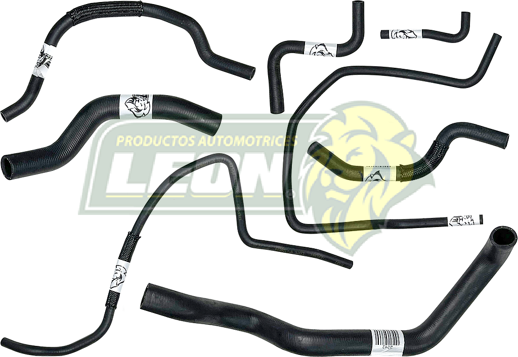 MANGUERAS MOLDEADAS DE ENFRIAMIENTO G.M. MATIZ 1.0L 11-15 (KIT c/8 pzas.) LEÓN