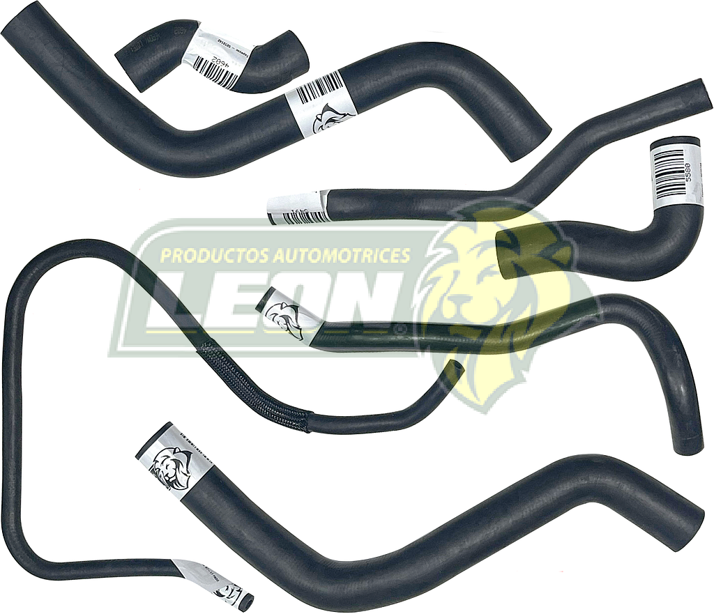 MANGUERAS MOLDEADAS DE ENFRIAMIENTO G.M. AVEO 1.6L 07-18 (KIT c/7 pzas.) LEÓN