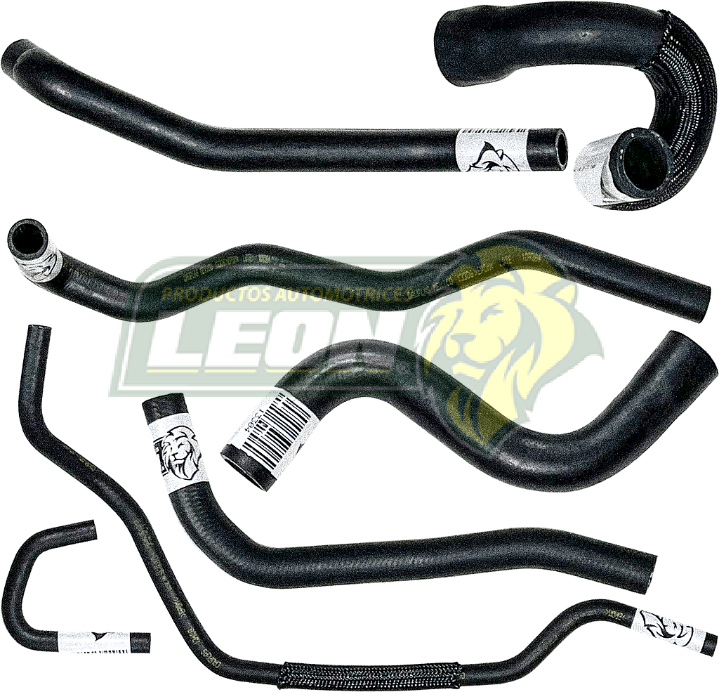 MANGUERAS MOLDEADAS DE ENFRIAMIENTO G.M. SONIC L4 1.6L 12-17 T/M (KIT c/7 pzas.) LEÓN