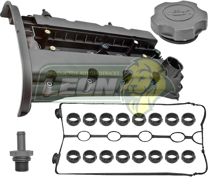TAPA PUNTERIAS G.M. AVEO 1.6L 07-17 (INCLUYE TAPON DE ACEITE, VÁLVULA PCV, JUNTA Y SELLOS) (310-004)