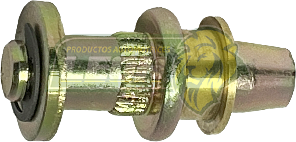PERNO PUERTA ECONOMICO #44 G.M. AVALANCHE, SILVERADO, SUBURBAN, YUKON, GMC SIERRA, YUKON SERIES 1500 A 3500 99-07 (ESTRIADO EN EL CENTRO) (INCLUYE SEGURO TIPO “E” Y RONDANA) (703-267)