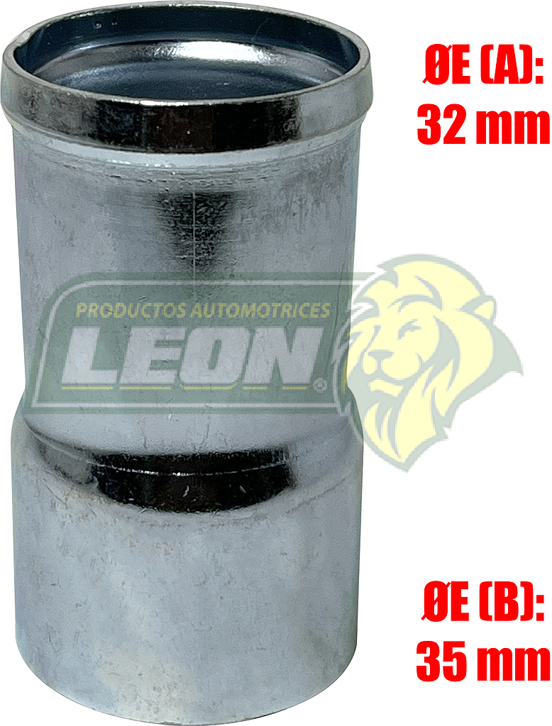 TUBO o COPLE MONOBLOCK ØE (A): 32 mm, ØE (B): 35 mm FORD ESCAPE 03-09, FUSION 06-09, ZEPHYR, MAZDA 6 03-08, MERCURY MARINER 07-08, MILAN 06-09, TAURUS 03-05, SABLE 03-05 (758505A) IMPORTACION LEON