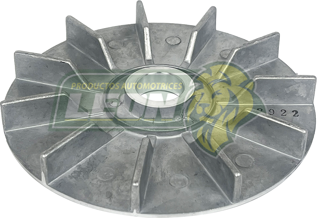 VENTILADOR ALTERNADOR DELCO 21 si  130A. ØI: 22 mm., ØE: 146 mm  TORQUE 70, DIAG. 80 LB/FT. (02922, WAI 25-109, serie 19SI, 20SI, 21SI, 22SI, 23SI)