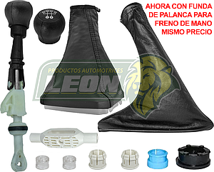 PALANCA VELOCIDADES G.M. CHEVY 94-12, MONZA 94-12 5 Vel. + REVERSA (INCLUYE PERILLA, FUNDA Y MARCO, FLECHA Y 6 BUJES) (CHCDR-18)