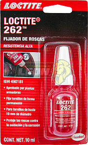 FIJADOR ROSCAS ALTA RESISTENCIA 262 10 ml LOCTITE