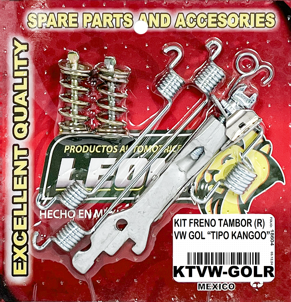 KIT FRENO TAMBOR (R) VW GOL “TIPO KANGOO”