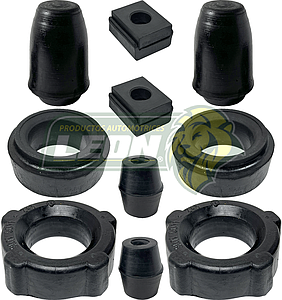 KIT DE GOMAS SUSPENSION CARROCERIA VW SEDAN 74-03 TRASERA (10 pzas.)