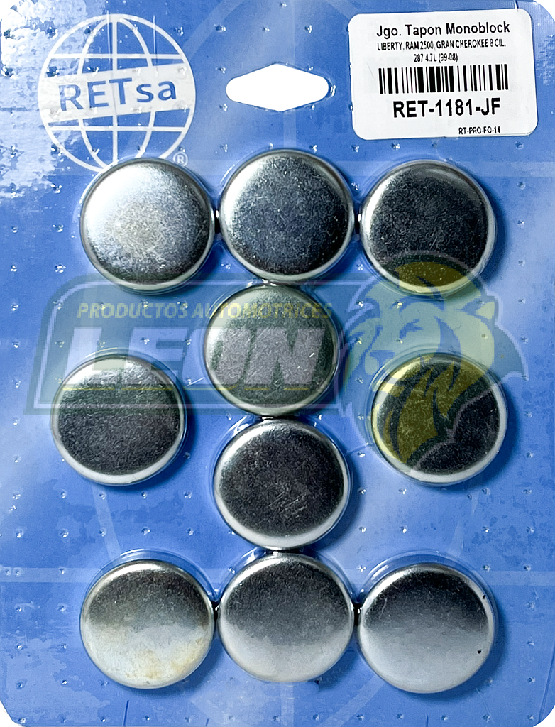 JUEGO SELLO MONOBLOCK DODGE RAM 2500, JEEP LIBERTY, GRAND CHEROKEE 8C. M.287 4.7L 99-08,