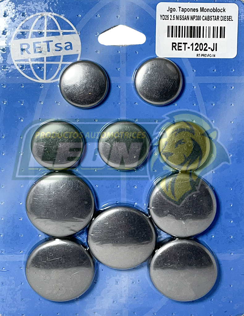 JUEGO SELLO MONOBLOCK NISSAN NP300, FRONTIER 2.5L MOTOR YD25 INOXIDABLE