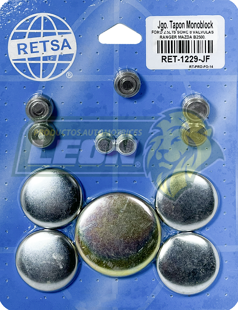 JUEGO SELLO MONOBLOCK FORD RANGER, MAZDA B2500 2.5L SOHC 8V M.154