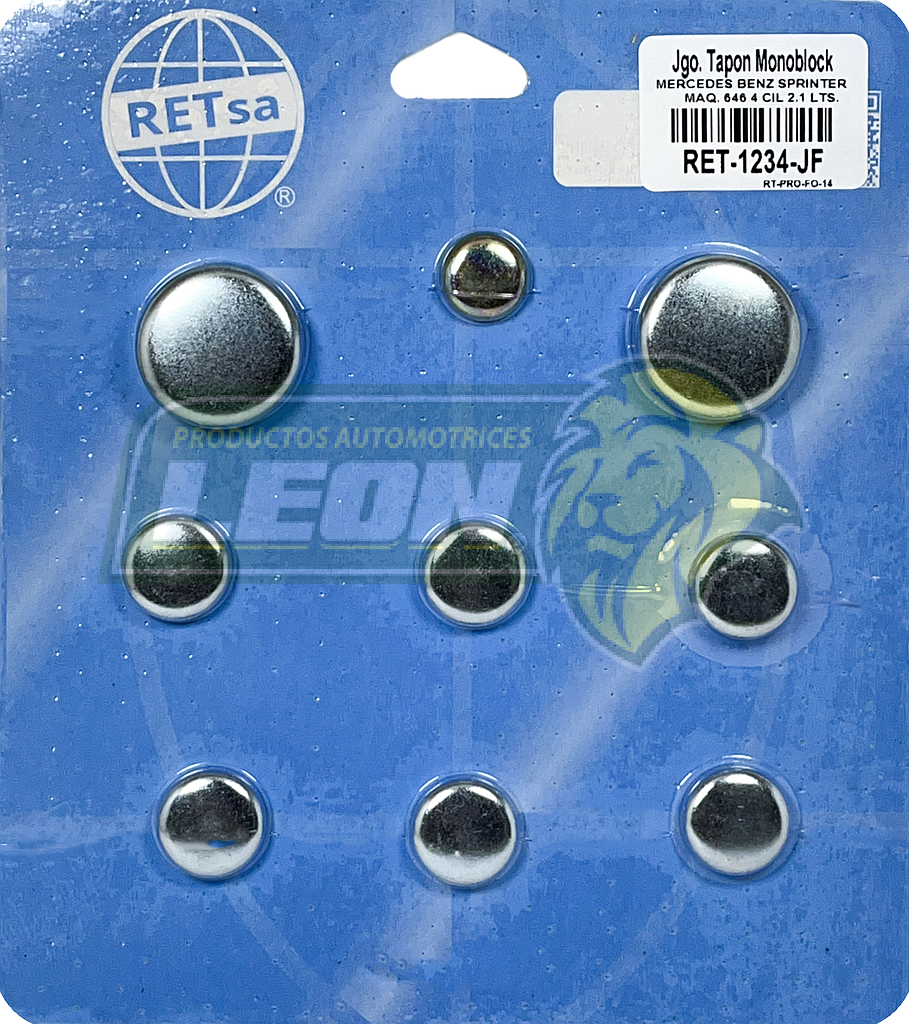 JUEGO SELLO MONOBLOCK MERCEDES BENZ SPRINTER M.646 4C. 2.1L