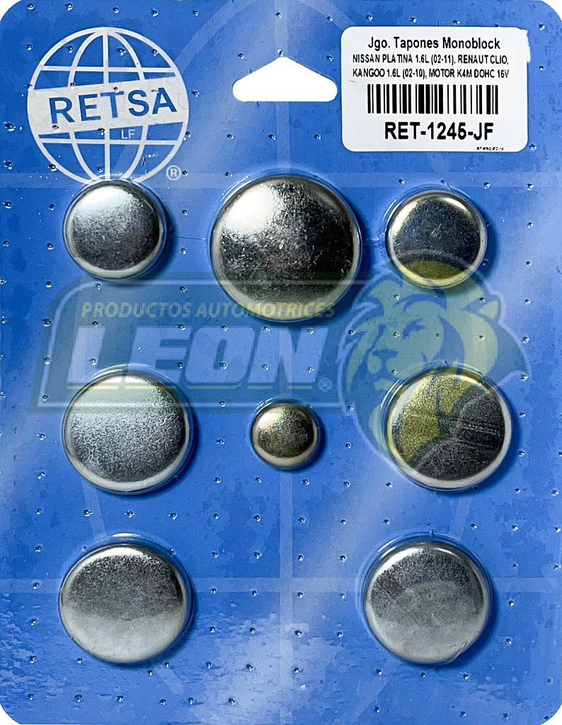JUEGO SELLO MONOBLOCK NISSAN PLATINA 1.6L 02-11, RENAULT CLIO, KANGOO 1.6L 02-10 MOTOR K4M DOHC 16V