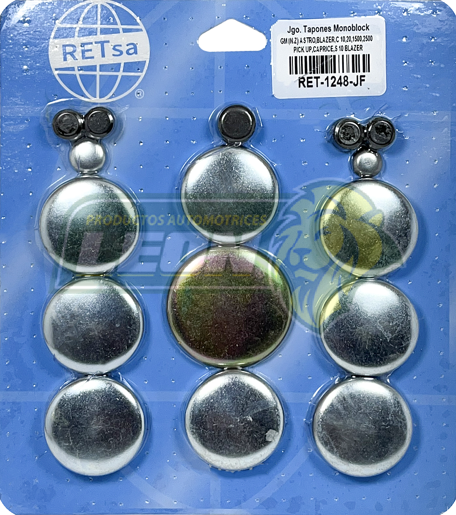 JUEGO SELLO MONOBLOCK G.M. ASTRO, BLAZER, C10, C20, C1500, C2500, PK-UP, CAPRICE, S10 BLAZER, S10 PK-UP 6C. M.262 4.3L 85-93