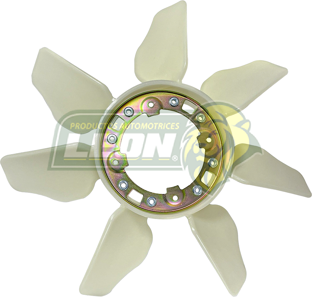 VENTILADOR NAILON TOYOTA HILUX, TACOMA 03-16, VIGO, VARIOS T/ORIGINAL (163610L020) 7 ASPAS CENTRO DE METAL