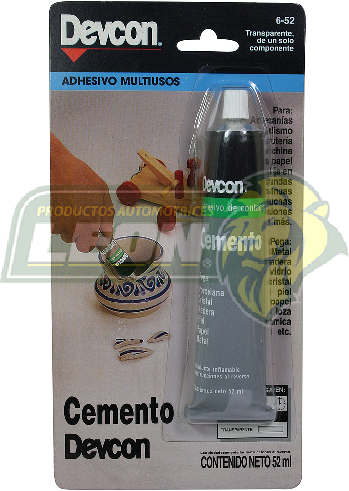ADHESIVO MULTIUSOS CEMENTO TRANSPARENTE TUBO 52 ml.