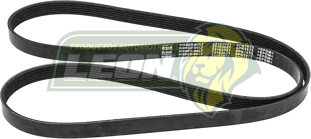 BANDA ALTERNADOR G.M. AVEO 08-18 1.6L, OPTRA 06-10 2.0L, PONTIAC G3 06-10 1.6L (6PK1873) BRUCK