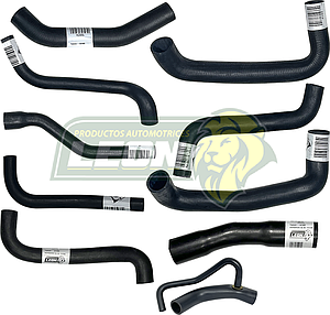 MANGUERAS MOLDEADAS DE ENFRIAMIENTO VW POINTER 1.8L 98-10 (KIT c/10 pzas.) LEÓN	