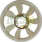 VENTILADOR NAILON TOYOTA PICK-UP 88-93, T100 V6 93-97, HILUX 89-97 V6, 4RUNNER 88-93 7 ASPAS ØI: 12 cm ØE: 48 cm T/ORIGINAL (16361-65010, HO784)