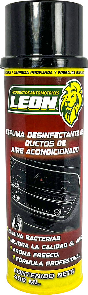 ESPUMA DESINFECTANTE P/DUCTOS DE AIRE ACONDICIONADO (LEÓN) 400 ml.