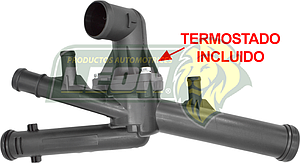 TOMA AGUA VW CC 3.6L 09-11, PASSAT 3.6L 06-08, TOUAREG 3.6L 07-11 “TERMOSTATO INCLUIDO” (100-122)