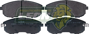 BALATA F.D. NISSAN ALTIMA 93-95, MAXIMA 6C 3.0L 95-99, INFINITI i30 6C 3.0L 96-99, SUZUKI 4C 2.0L 07-08 (CON ORIFICIOS EN EL CANTO) (7318D653, 7832D430, 7407D526, 7318D653, 7318/D815, 7783D815, 7832D815) R.D.