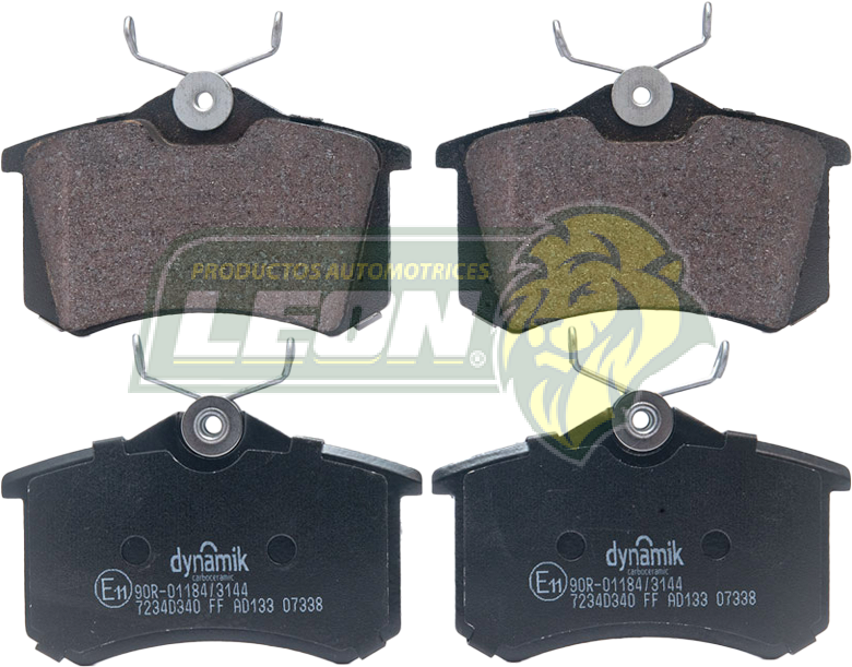 BALATA F.D. VW JETTA 4C 1.8L 85-94, GOLF 4C 1.8L 85-94, PASSAT 6C 2.8L, 4C 2.0L 90-93, PEUGEOT 207 4C 1.4L 12-13, 208 4C 1.4L 14-15, 307 4C 2.0L 03-10, 2008 4C 1.6L 14-15, RENAULT CLIO 4C 1.6L 07-09, FLUENCE 4C 2.0L 11-15, MEGANE 4C 2.0L 01-04 (7234D340, 7920D1017, 7335D340) R.T.