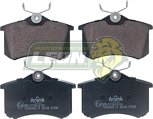 BALATA F.D. VW JETTA 4C 1.8L 85-94, GOLF 4C 1.8L 85-94, PASSAT 6C 2.8L, 4C 2.0L 90-93, PEUGEOT 207 4C 1.4L 12-13, 208 4C 1.4L 14-15, 307 4C 2.0L 03-10, 2008 4C 1.6L 14-15, RENAULT CLIO 4C 1.6L 07-09, FLUENCE 4C 2.0L 11-15, MEGANE 4C 2.0L 01-04 (7234D340, 7920D1017, 7335D340) R.T.