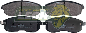 BALATA F.D. NISSAN ALTIMA 4C 2.5L 02-14, 6C 3.5L 12-14, 6C 3.0L 07-12, SENTRA 4C 1.8L 07-12, JUKE 4C 1.6L 11-15, INFINITI G35 6C 3.5L 03-05, i30 6C 3.0L 00-01 (CON ORIFICIOS EN EL CANTO) (7832D430, 7783D815) R.D.