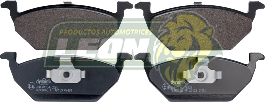 BALATA F.D. VW BEETLE 4C 2.0L 98-05, 4C 1.8L 00-05, DERBY 4C 1.8L 01-09, 4C 2.0L 00-07, GOLF 4C 2.0L 00-07, JETTA 4C 1.9L 06-12, 4C 2.0L 99-14, LUPO 4C 1.6L 05-09, POLO 4C 1.6L 03-07, 4C 1.2L 13-14, 4C 1.8L 2015, UP! 3C 1.0L 2016, SEAT LEON 4C 1.8L 01-09, IBIZA 4C 16L 04-09, CORDOBA 4C 1.6L 04-09 R.D.