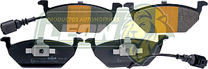 BALATA F.D. VW BEETLE 4C 2.0L 98-09, 4C 1.8L 00-07, JETTA 4C 2.0L 11-14, SPORTVAN 4C 07-10, SEAT TOLEDO R16 01-07, TOLEDO TURBO 01-04, LEON 02-08, LEON CUPRA 01-06 R.D. C/ARNES (INCLUYE CAPUCHONES)