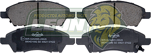 BALATA F.D. NISSAN MARCH 4C 1.6L 12-25, NOTE 4C 1.6L 14-19, VERSA 4C 1.6L 12-19, TIIDA 12-13, V-DRIVE 4C 1.6L 2020, (EQUIV. FRITEC 8X48-Z) R.D. (INCLUYE SEGUROS)